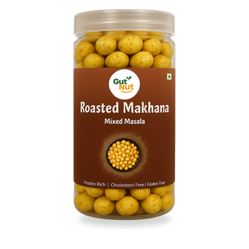 Gutnut Mix Masala Flavoured roasted Makhana 90g Jar