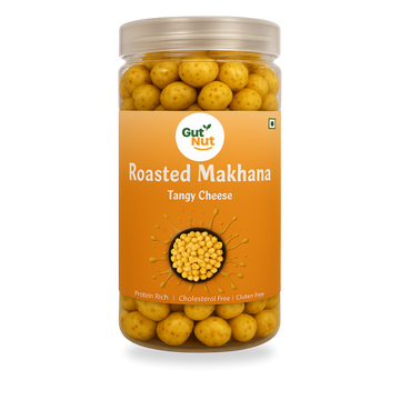 Gutnut Tangy Cheese Flavoured roasted Makhana 90g Jar