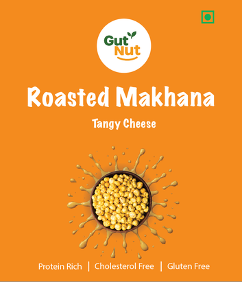 Gutnut Tangy Cheese Flavoured roasted Makhana 90g Jar