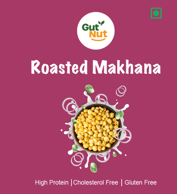 Gutnut Cream & Onion Flavoured roasted Makhana 90g Jar