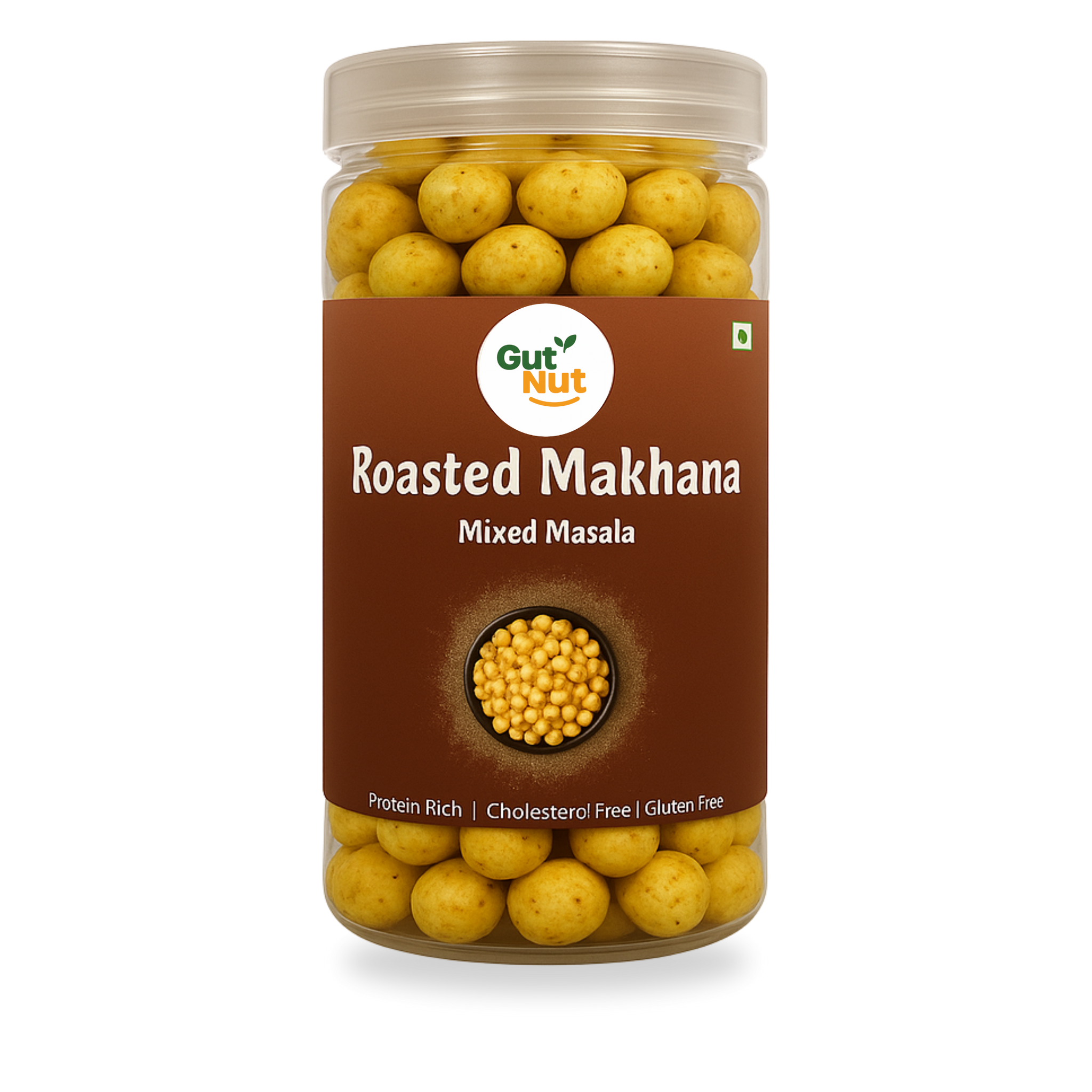 Gutnut Mix Masala Flavoured roasted Makhana 90g Jar