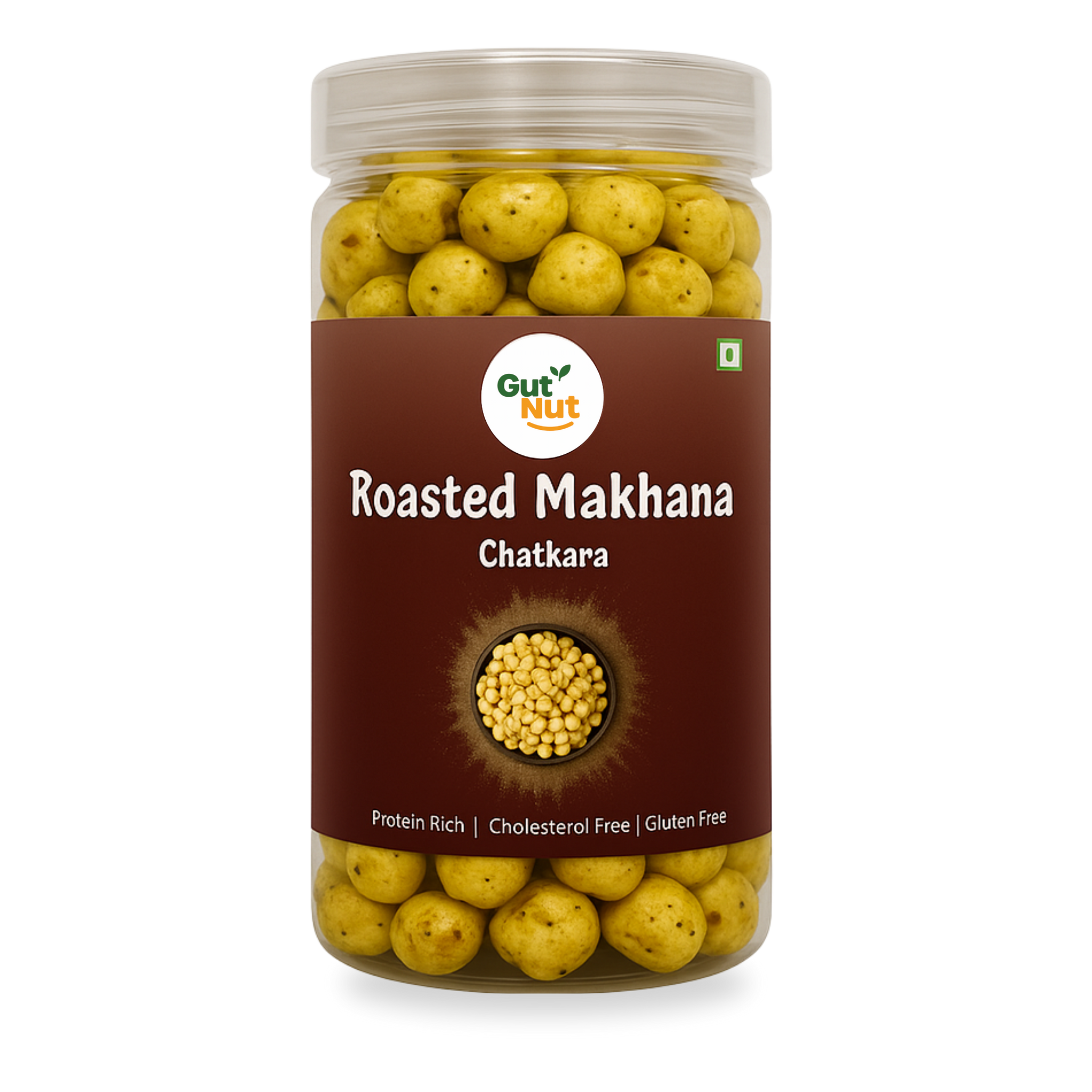 Gutnut Chatkara Flavoured roasted Makhana 90g Jar