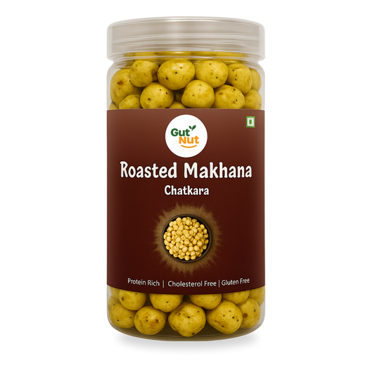 Gutnut Chatkara Flavoured roasted Makhana 90g Jar