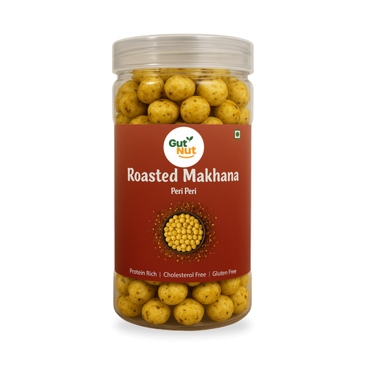 Gutnut Peri Peri Flavoured roasted Makhana 90g Jar