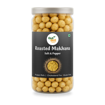 Gutnut Salt & Pepper Flavoured roasted Makhana 90g Jar